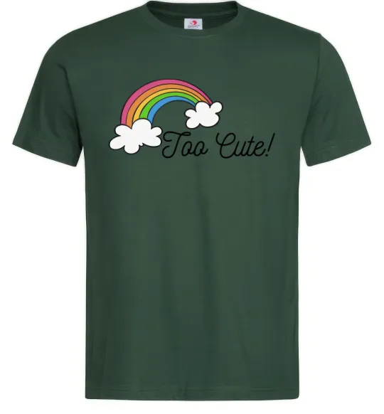 Мужская футболка Too Cute Темно-зеленый фото
