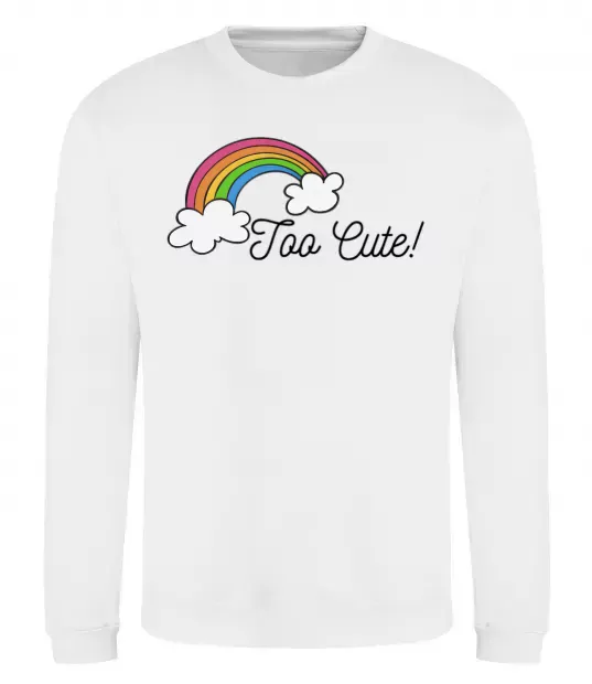 Свитшот Too Cute Белый фото