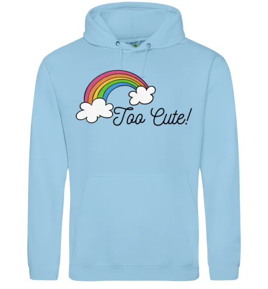 Чоловіча толстовка (худі) Too Cute Блакитний фото