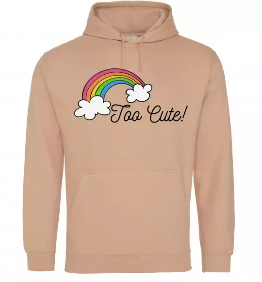 Жіноча толстовка (худі) Too Cute Пісочний фото