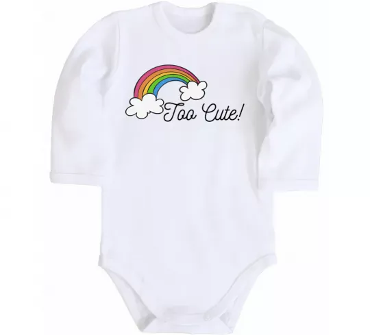 Дитячий бодік Too Cute Білий фото