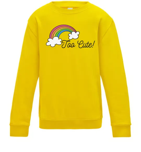 Детский Свитшот Too Cute Солнечно желтый фото