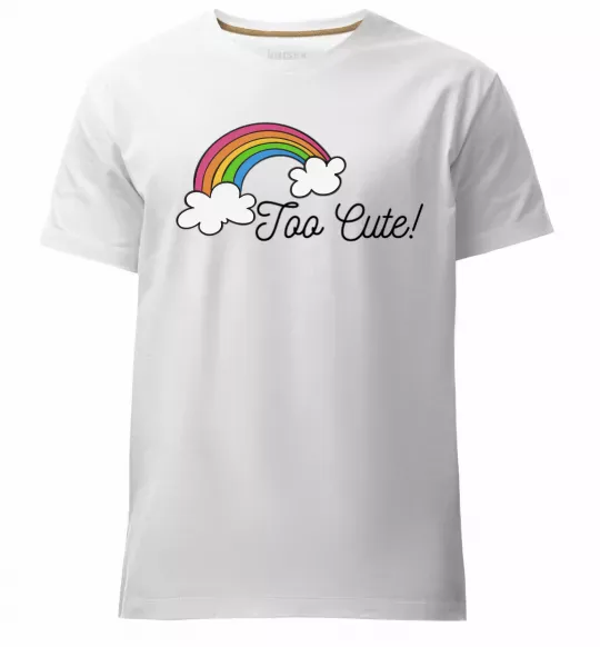 Чоловіча преміум футболка Too Cute Білий фото