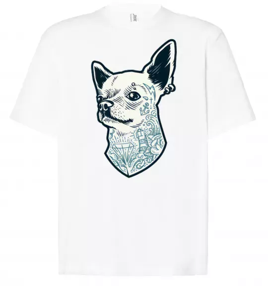 Футболка Оверсайз The dog Белый фото