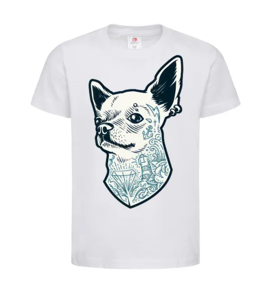 Дитяча футболка The dog Білий фото