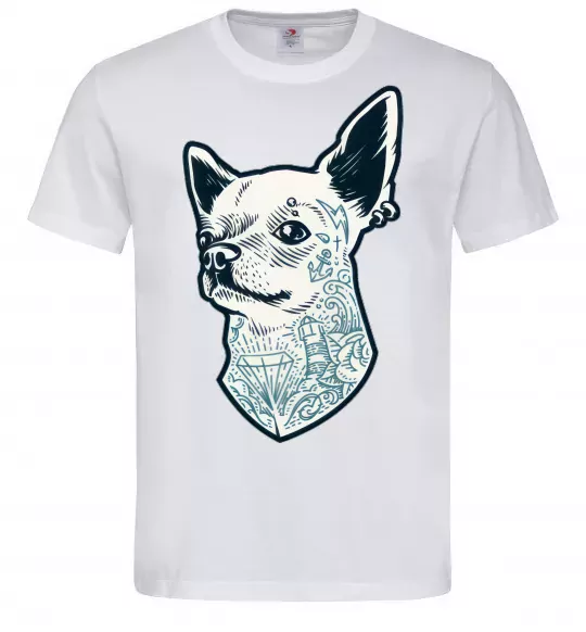 Чоловіча футболка The dog Білий фото