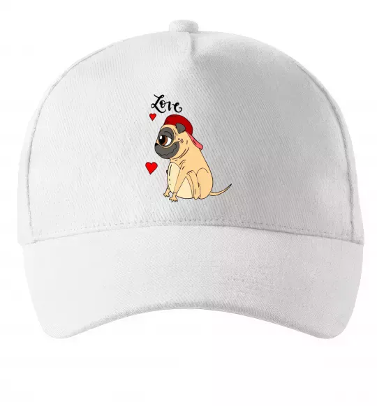 Кепка Love mops Білий фото