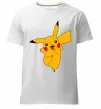 Мужская премиум футболка Пикачу (Picachoo) Белый фото
