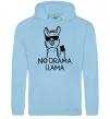 Чоловіча толстовка (худі) No drama llama Блакитний фото