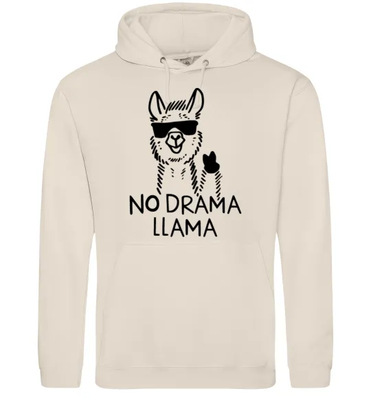 Мужская толстовка (худи) No drama llama Таш фото