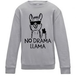 Детский Свитшот No drama llama Детский Свитшот No drama llama