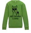 Детский Свитшот No drama llama Лаймовый Детский Свитшот No drama llama Лаймовый фото