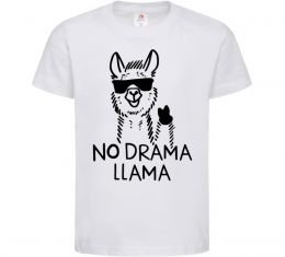 Детская футболка No drama llama