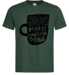 Мужская футболка Hocus Pocus i need coffee to focus Темно-зеленый Мужская футболка Hocus Pocus i need coffee to focus Темно-зеленый фото