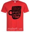 Чоловіча футболка Hocus Pocus i need coffee to focus Червоний фото