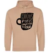 Жіноча толстовка (худі) Hocus Pocus i need coffee to focus Пісочний Жіноча толстовка (худі) Hocus Pocus i need coffee to focus Пісочний фото