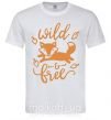 Чоловіча футболка Wild free fox Білий фото