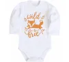 Детский боди Wild free fox Белый Детский боди Wild free fox Белый фото