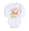 Дитячий бодік Wild free fox Білий фото
