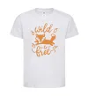 Дитяча футболка Wild free fox Білий фото