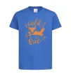 Дитяча футболка Wild free fox Яскраво-синій фото