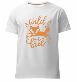 Мужская премиум футболка Wild free fox