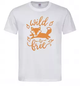 Мужская футболка Лисичка Белый фото