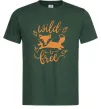 Чоловіча футболка Wild free fox Темно-зелений фото