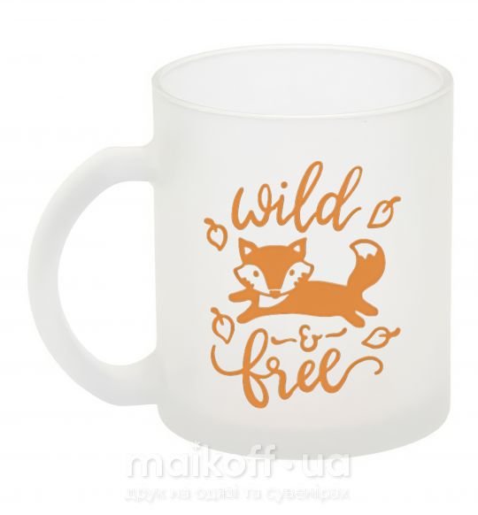 Чашка скляна Wild free fox Фроузен фото