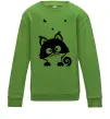 Детский Свитшот Kitten Лаймовый фото