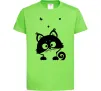 Детская футболка Kitten Лаймовый Детская футболка Kitten Лаймовый фото