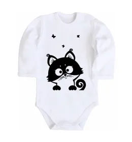 Детский боди Kitten Белый фото