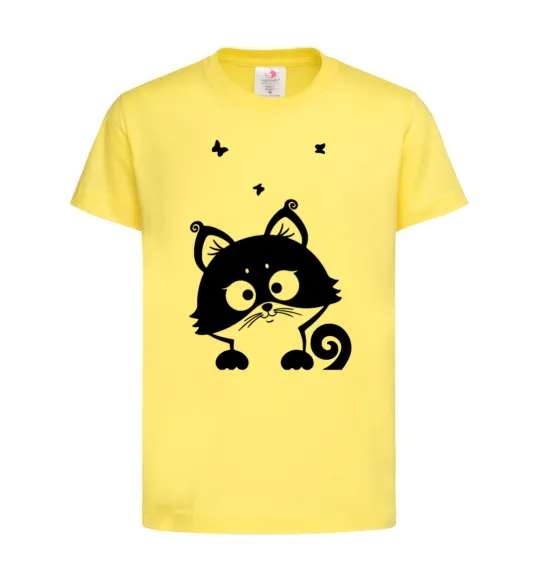 Детская футболка Kitten Лимонный фото