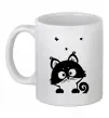 Чашка керамическая Kitten Белый фото