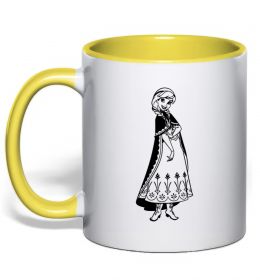 Чашка з кольоровою ручкою Анна