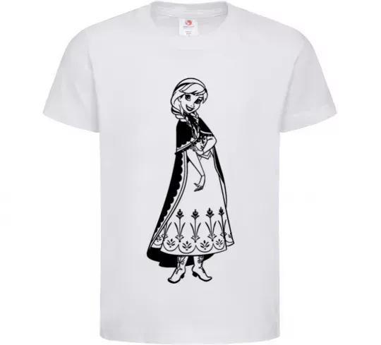 Детская футболка Анна Белый фото