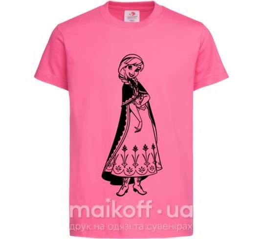 Детская футболка Анна Ярко-розовый фото