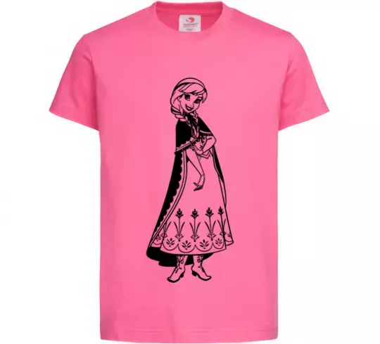 Детская футболка Анна Ярко-розовый фото