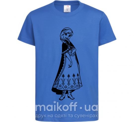 Детская футболка Анна Ярко-синий фото