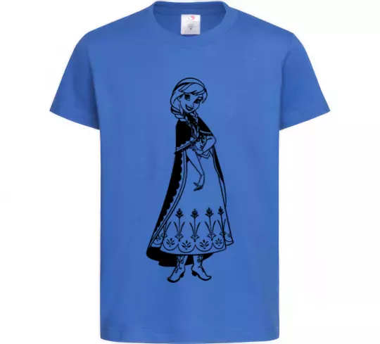 Детская футболка Анна Ярко-синий фото