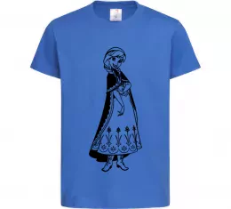 Детская футболка Анна Ярко-синий фото