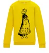 Детский Свитшот Анна Солнечно желтый фото