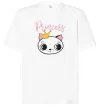 Футболка Оверсайз Kitten princess Белый фото