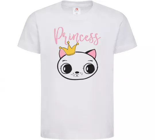 Детская футболка Kitten princess Белый фото
