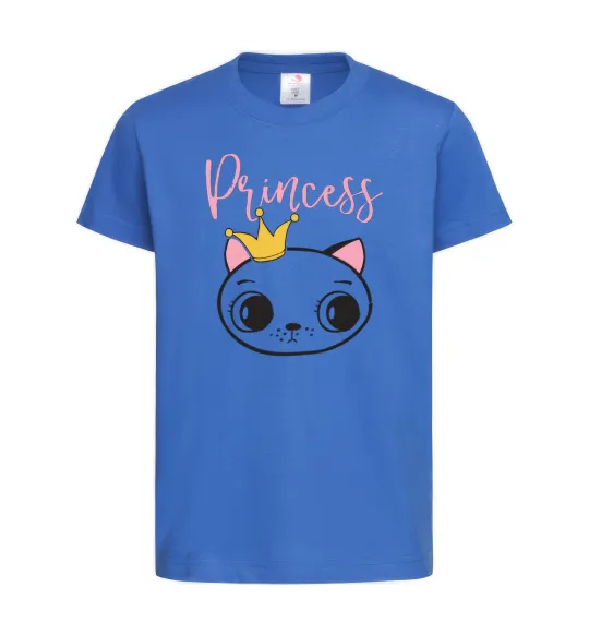 Дитяча футболка Kitten princess Яскраво-синій фото