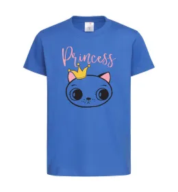 Детская футболка Kitten princess Ярко-синий фото