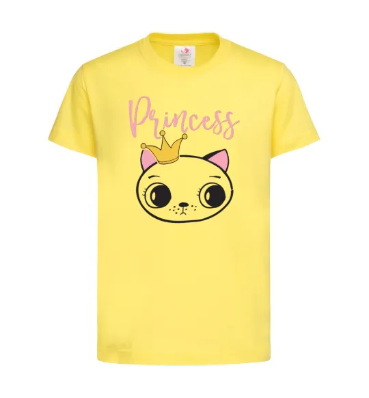 Дитяча футболка Kitten princess Лимонний фото
