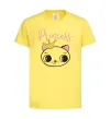 Дитяча футболка Kitten princess Лимонний фото