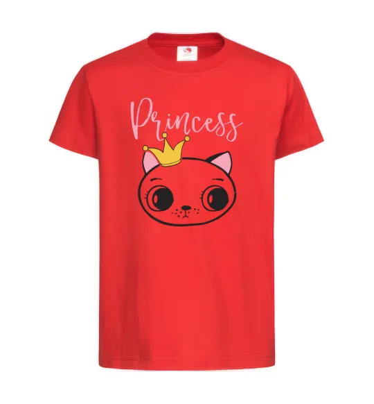 Дитяча футболка Kitten princess Червоний фото