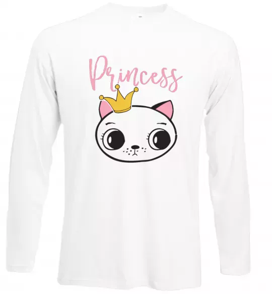 Лонгслив Kitten princess Белый фото